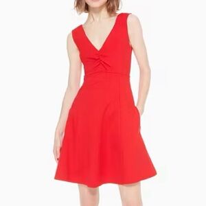 kate spade sleeveless ponte red dress size 2